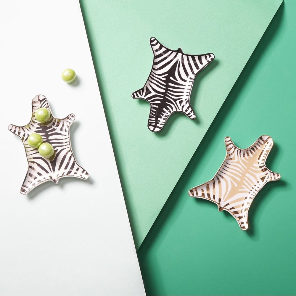 Jonathan Adler Gold Zebra Tray